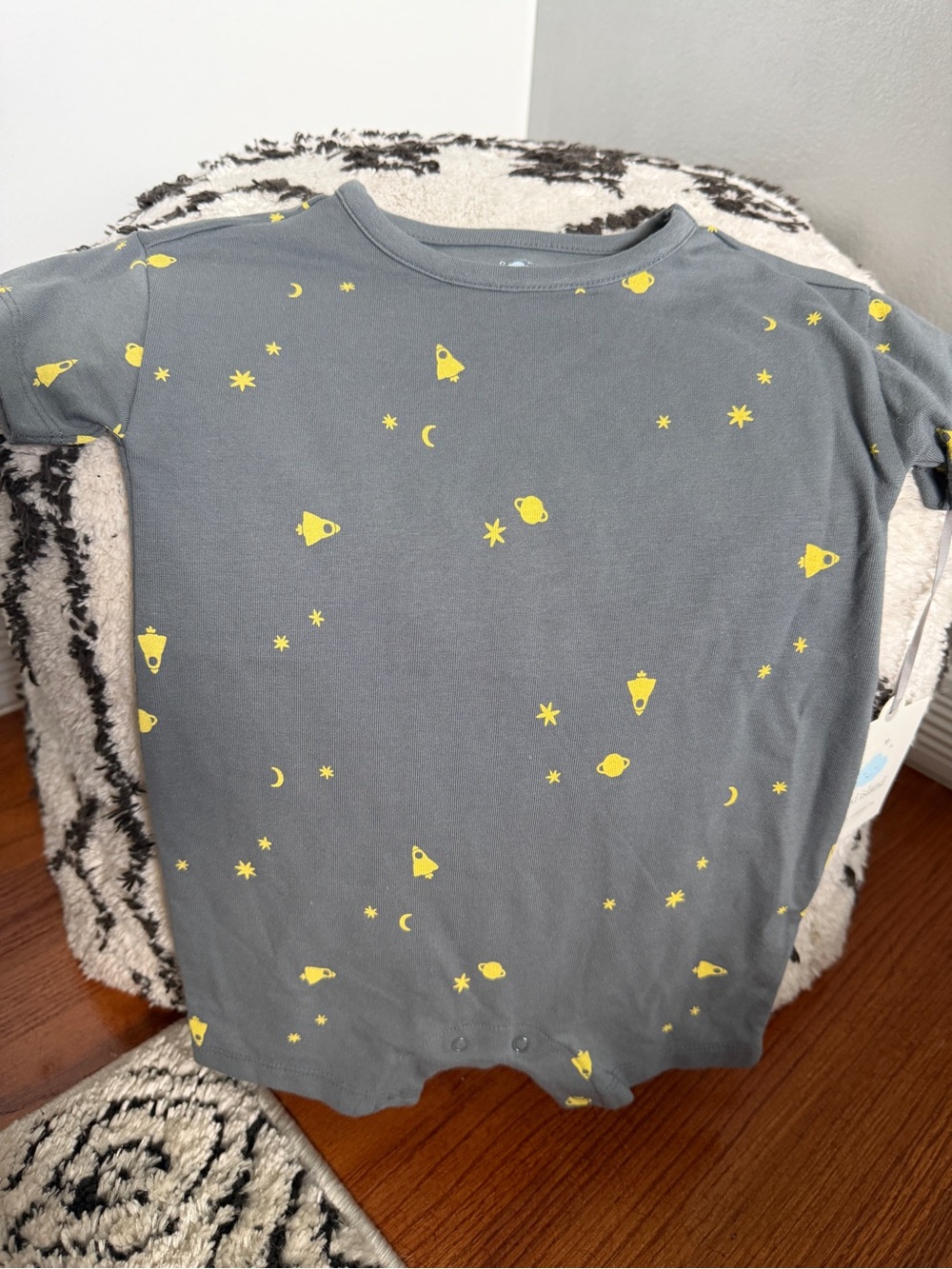 Cloud Island Baby 6-9M Space Rocket Stars Moon Romper One Piece NWT Target